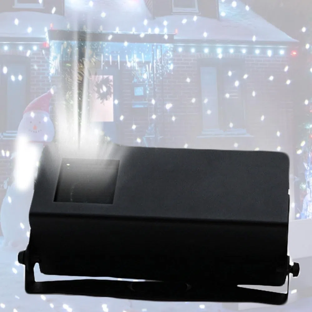 Proyector de luces de estrellas Firefly, lámpara de proyector de nevadas navideñas a prueba de agua, luz de luciérnaga móvil ajustable con control remoto y apagado del temporizador, distancia de lanza