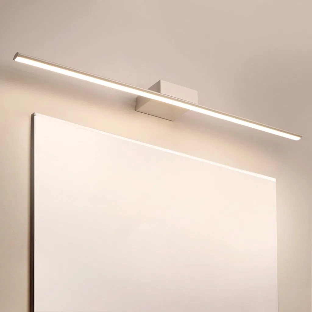 Lámparas de Espejo de baño Espejo de luz Delantera Espejo de luz Delantera Luces de Maquillaje de led Blanco Luz de tocador de baño Iluminación de Pared Impermeable antiniebla/Tubo Redondo