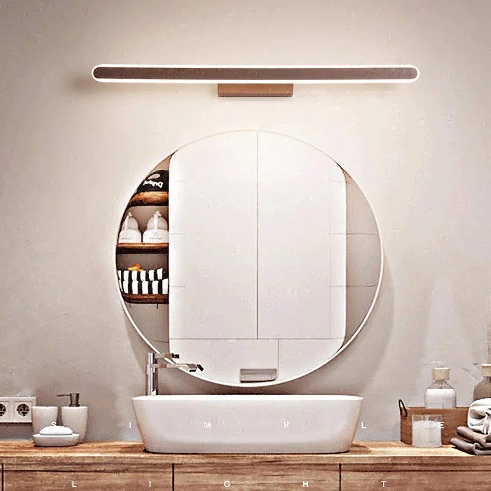 23W Espejo Led Frontal, Lámpara de Espejo para Baño, Luces de Espejo para Maquillaje, Instalación de Iluminación Frontal sin Parpadeo