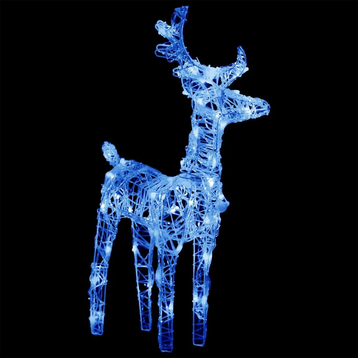 ARKEM Renos de Navidad 4 Unidades 160 LED Azul acrílico Renos NavideñOs Decorativos Exterior