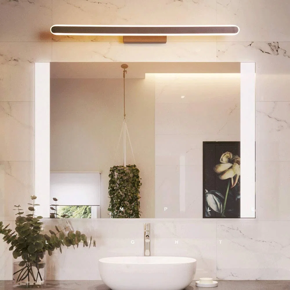 23W Espejo Led Frontal, Lámpara de Espejo para Baño, Luces de Espejo para Maquillaje, Instalación de Iluminación Frontal sin Parpadeo