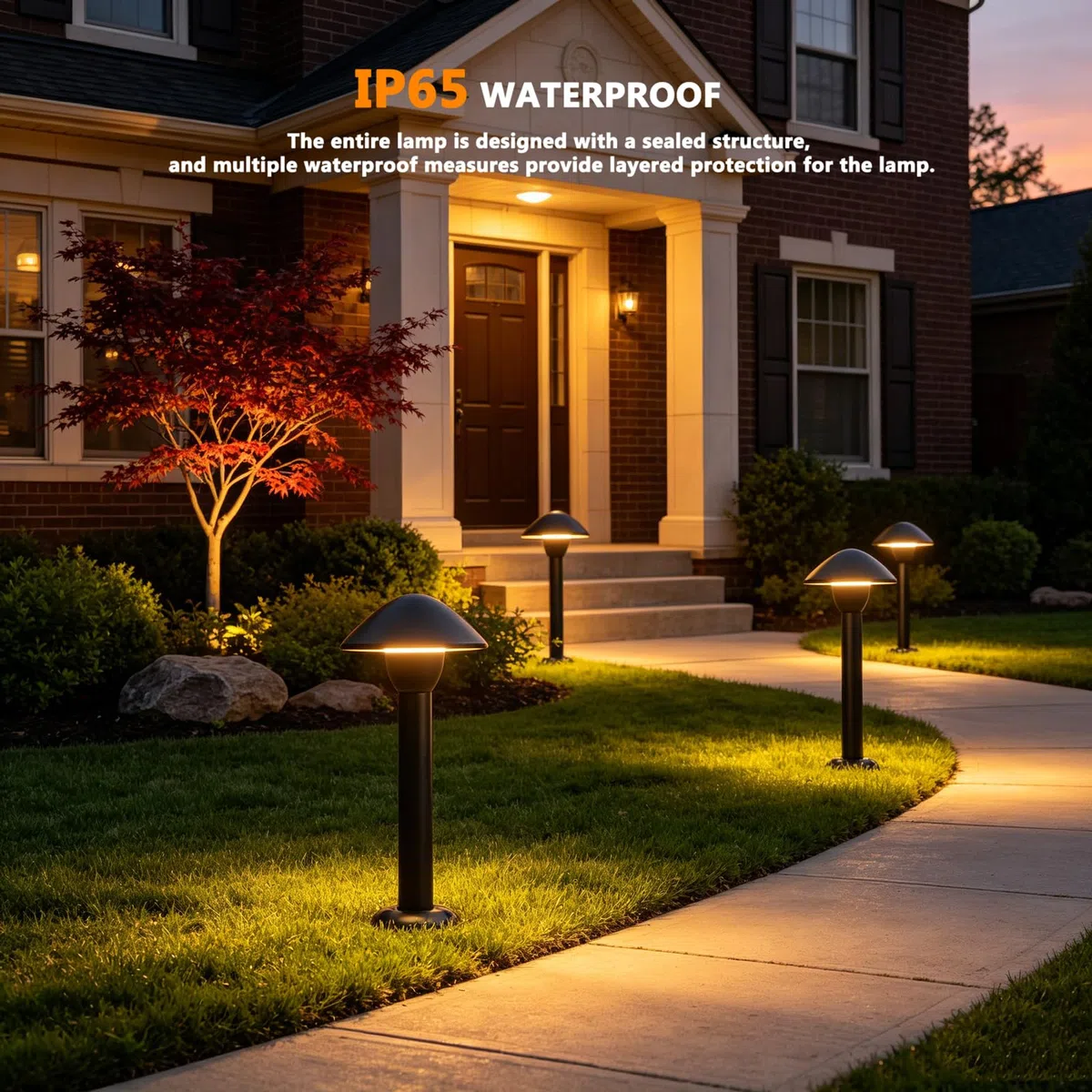Baliza LED para Exteriores, Resistente al Agua IP65, Luces Modernas para Caminos de jardín, césped, Patio, Entrada de vehículos, iluminación Lateral Exterior de Aluminio.