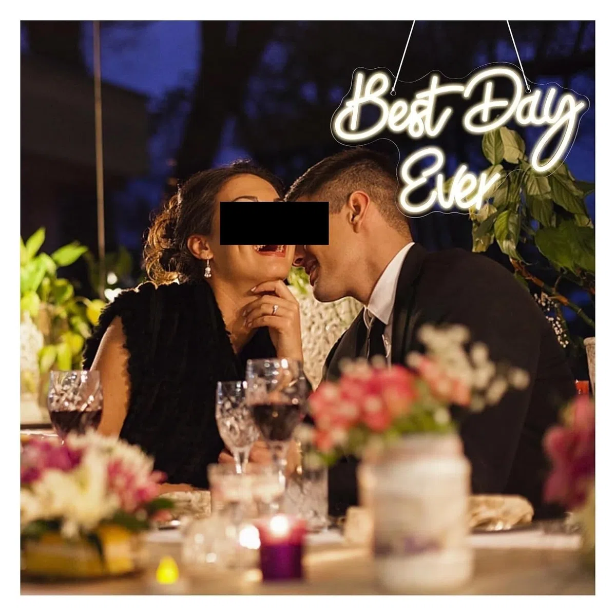 Lámpara de neón ambiente relajante para fiestas, personalizada para