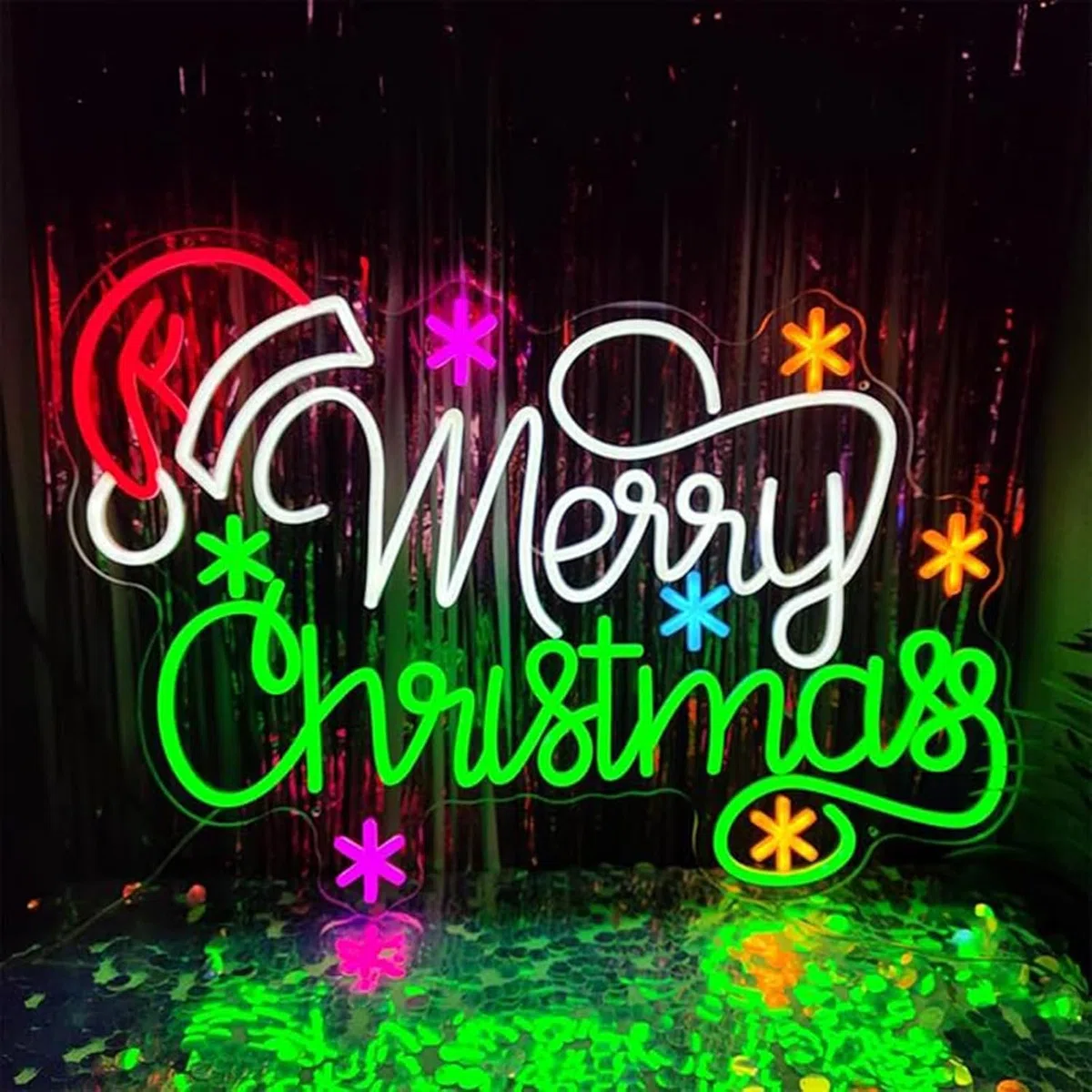 Letrero De Neón De Feliz Navidad, Letreros Navideños Con Luz LED, Letrero Luminoso Para Decoración Interior, 12 V, Decoración De Pared, Fiesta De Navidad, Para Fiesta En Interiores, Bar, Club
