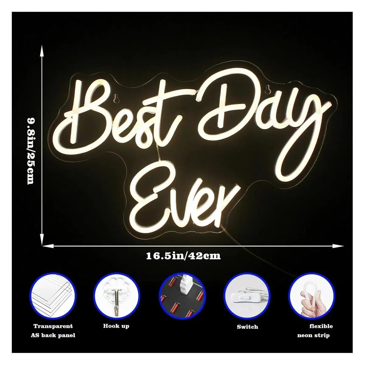 Lámpara de neón ambiente relajante para fiestas, personalizada para