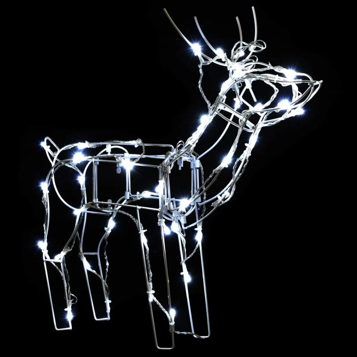 LAPOOH Renos de Navidad de Luces 229 Leds 3 Piezas, Figuras LED, Decoracion Navidad Exterior, Figura Luz Navidad, Reno Luminoso Exterior, Navidad Exterior Figuras51011
