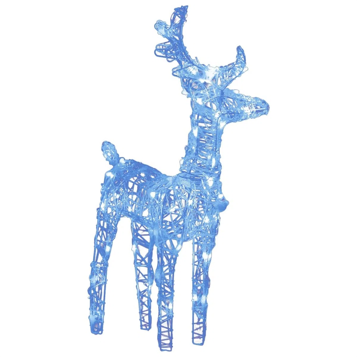 ARKEM Renos de Navidad 4 Unidades 160 LED Azul acrílico Renos NavideñOs Decorativos Exterior