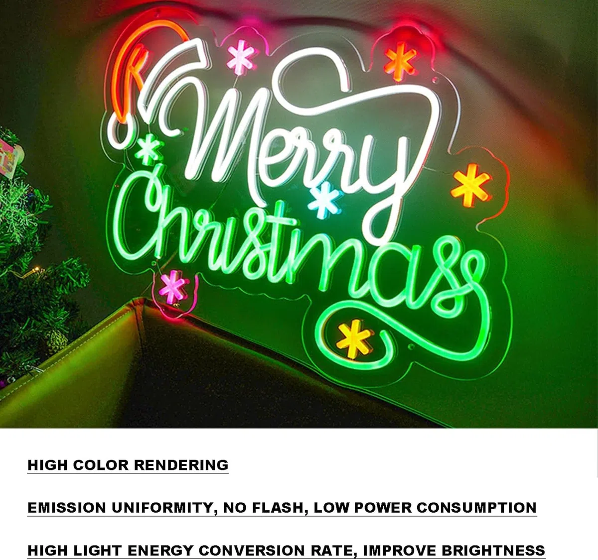 Letrero De Neón De Feliz Navidad, Letreros Navideños Con Luz LED, Letrero Luminoso Para Decoración Interior, 12 V, Decoración De Pared, Fiesta De Navidad, Para Fiesta En Interiores, Bar, Club