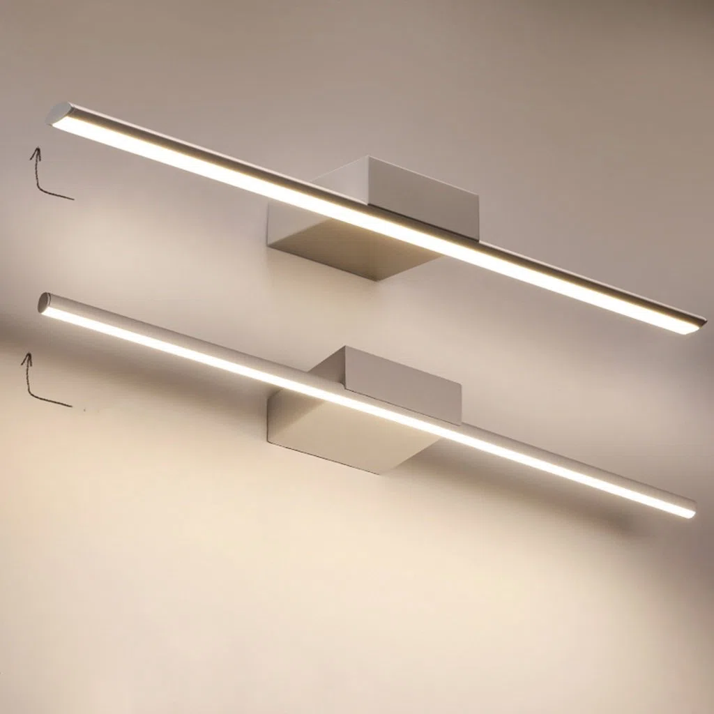 Lámparas de Espejo de baño Espejo de luz Delantera Espejo de luz Delantera Luces de Maquillaje de led Blanco Luz de tocador de baño Iluminación de Pared Impermeable antiniebla/Tubo Redondo