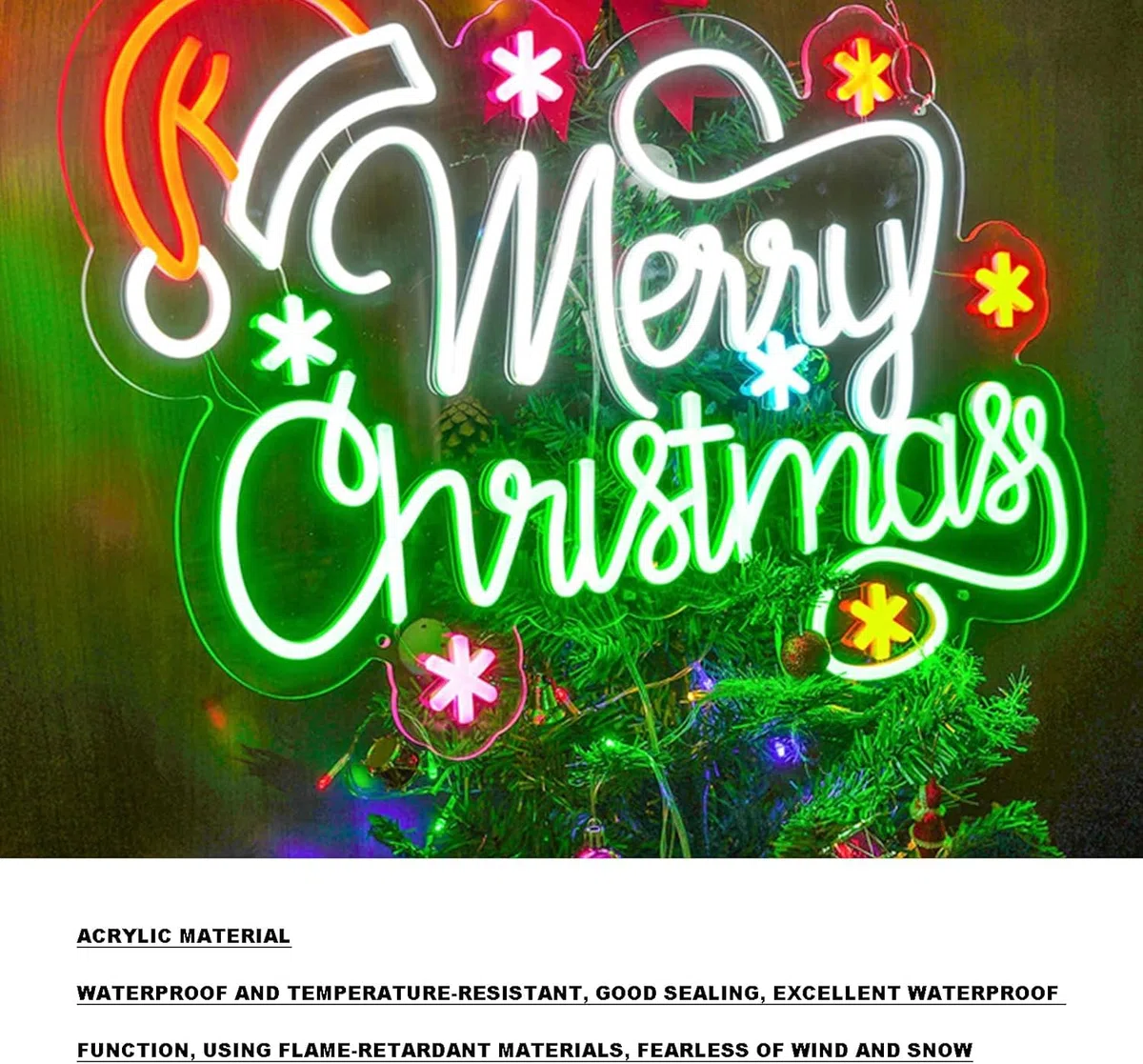Letrero De Neón De Feliz Navidad, Letreros Navideños Con Luz LED, Letrero Luminoso Para Decoración Interior, 12 V, Decoración De Pared, Fiesta De Navidad, Para Fiesta En Interiores, Bar, Club