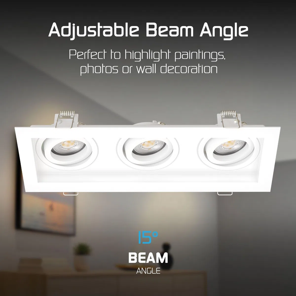 Ledvion 6 piezas foco empotrable LED blanco 3W blanco calido