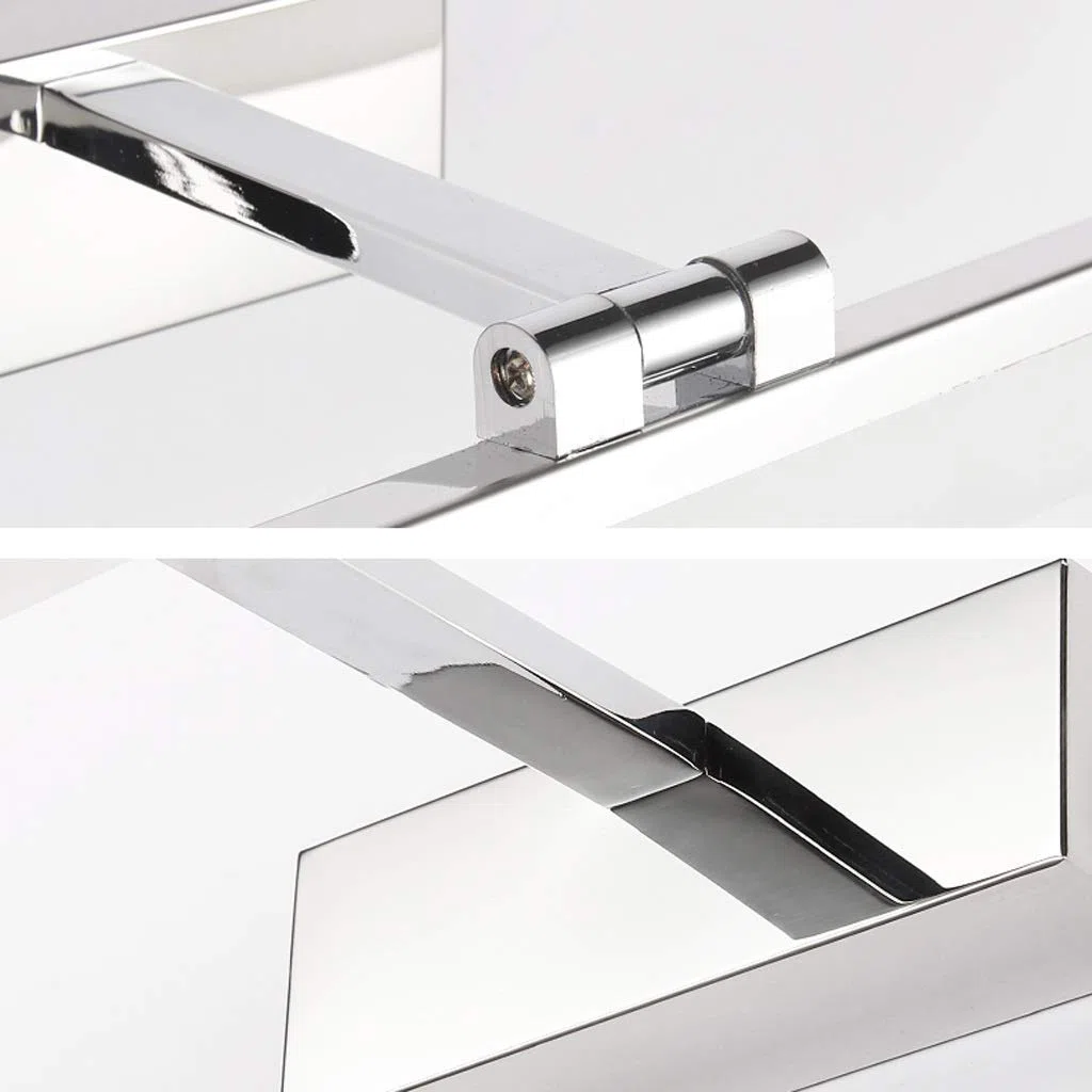 Lámpara de espejo, luz frontal de espejo, luz LED para baño, espejo de gabinete, lámpara de maquillaje, lámpara de pared antivaho moderna y sencilla (color: luz blanca, tamaño: 53 cm), lámpara de