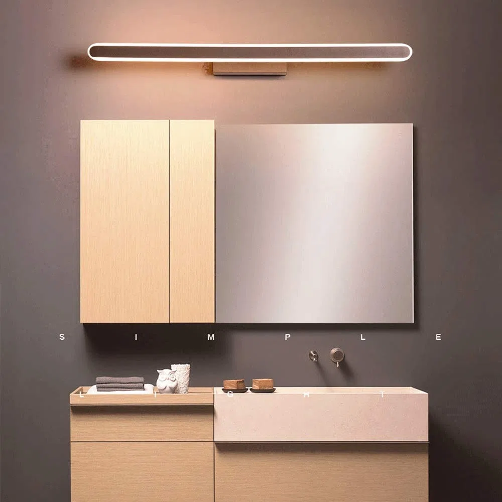 23W Espejo Led Frontal, Lámpara de Espejo para Baño, Luces de Espejo para Maquillaje, Instalación de Iluminación Frontal sin Parpadeo