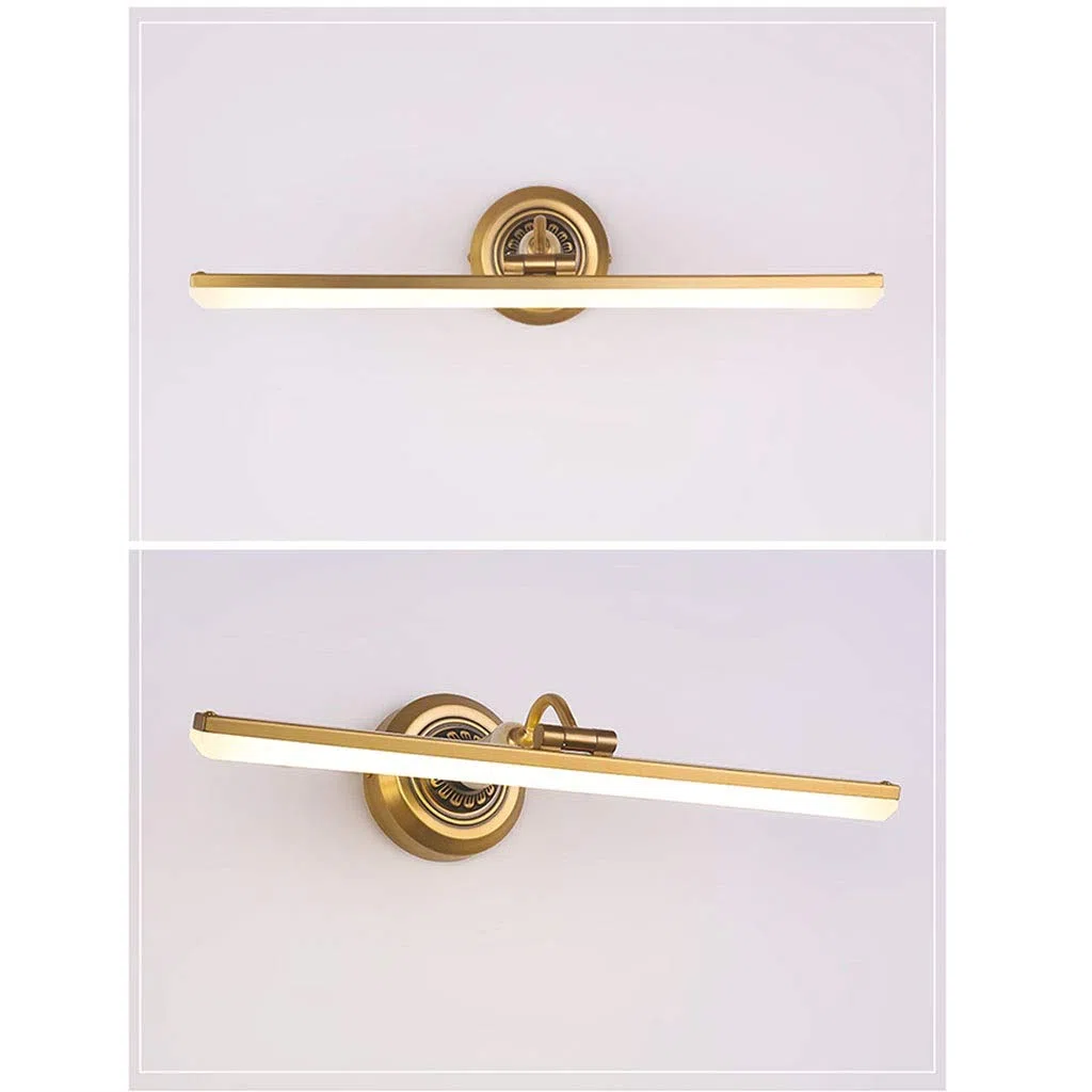 Apliques de pared, luz de espejo, lámpara de tocador LED para baño, luz frontal de espejo, luz de maquillaje LED, luz de gabinete de espejo impermeable para baño, lámpara de pared de escalera, lámpara