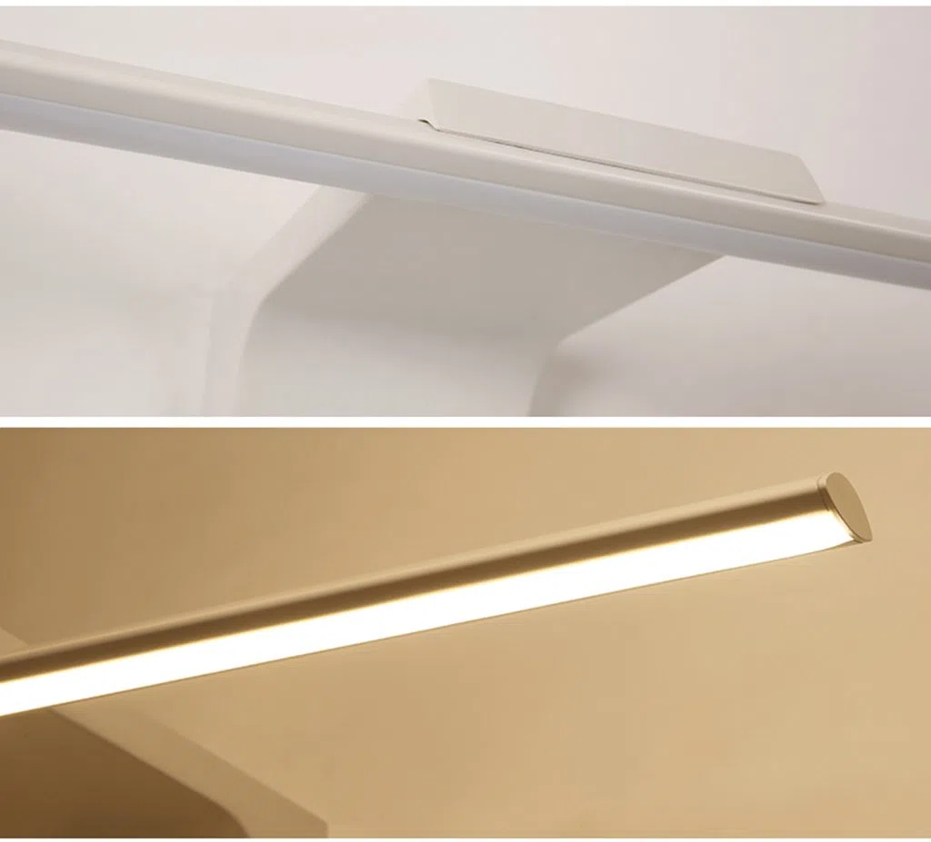 Lámparas de Espejo de baño Espejo de luz Delantera Espejo de luz Delantera Luces de Maquillaje de led Blanco Luz de tocador de baño Iluminación de Pared Impermeable antiniebla/Tubo Redondo
